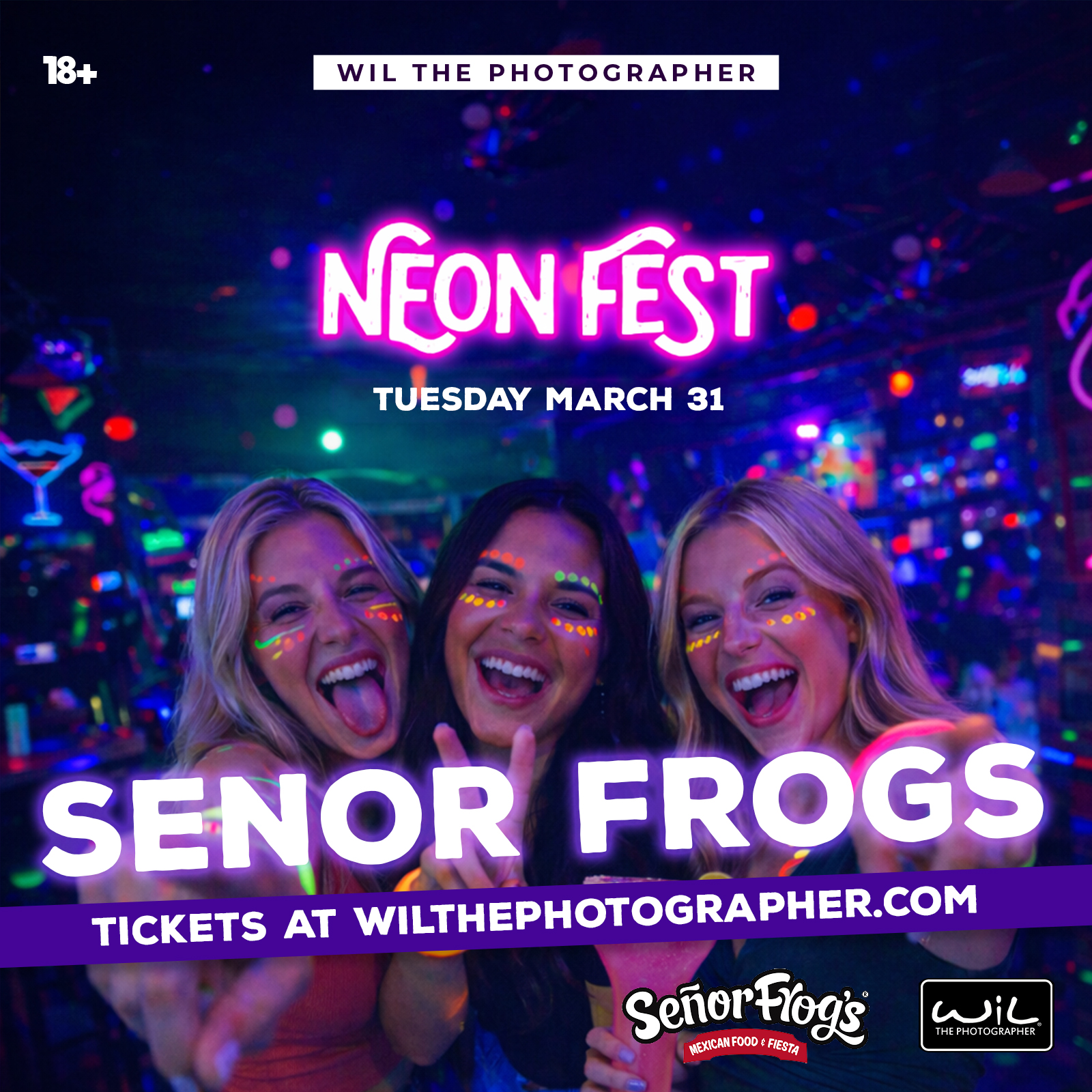 Regular Pickup - Tuesdays at Senor frogs - Party Bus | 11:20pm west | 11:35pm East