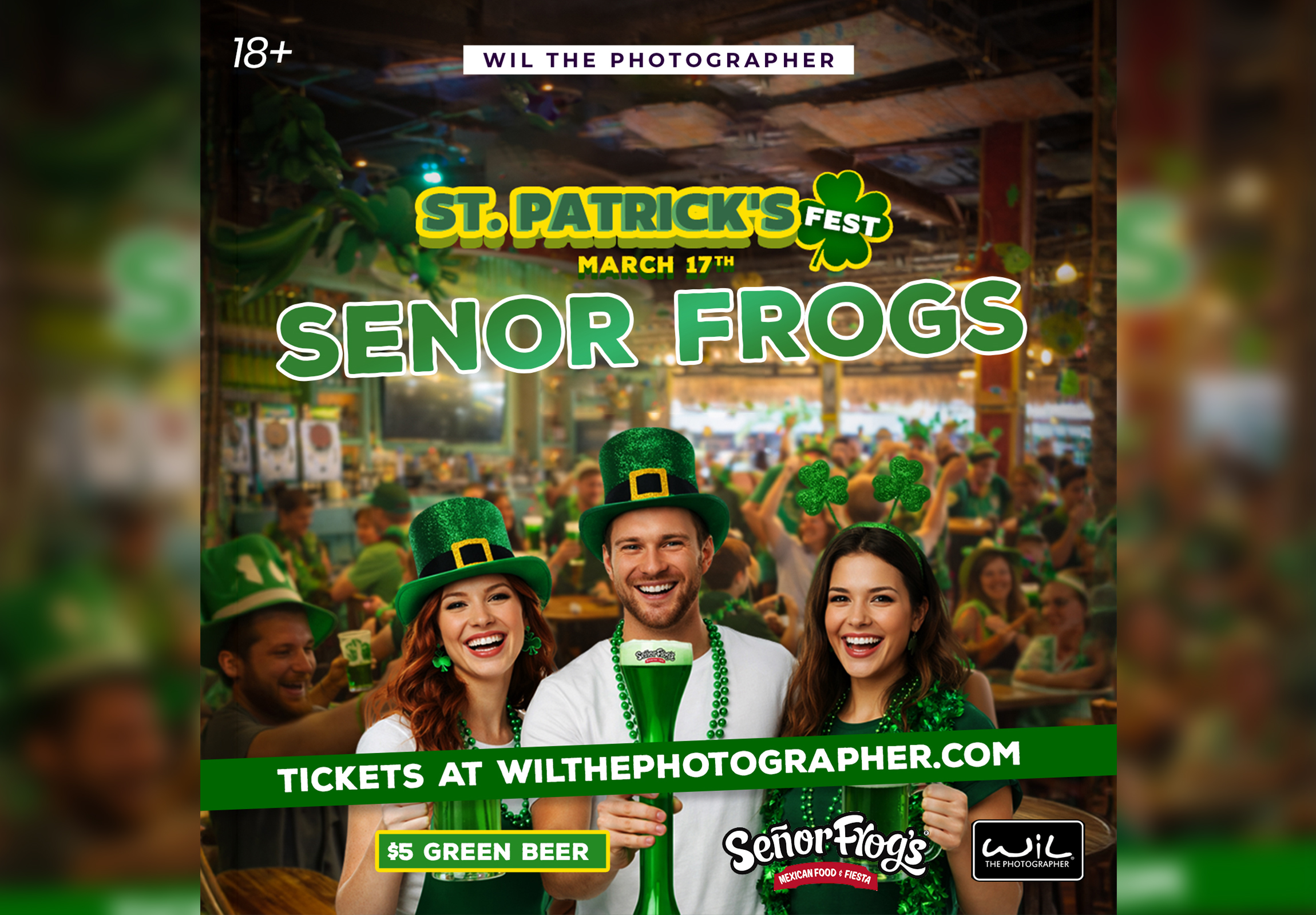 Regular Pickup - Tuesdays at Senor frogs - Party Bus | 11:20pm west | 11:35pm East