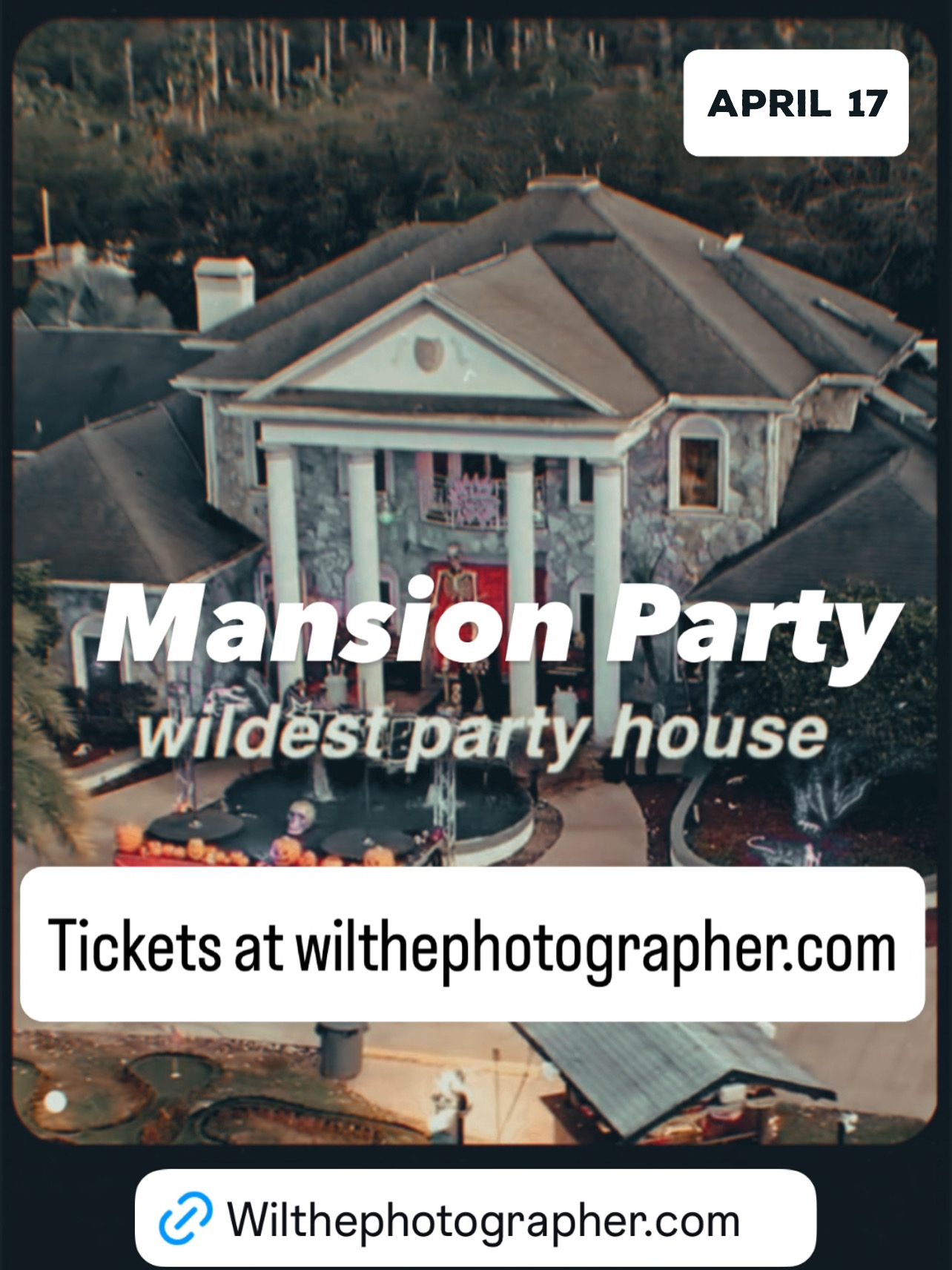 April 17 Mansion Party - 12:00am 7eleven | 12:30am Starbucks Pickup